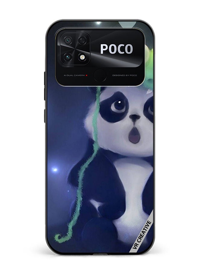 VR CREATIVE Protective Case Cover For Xiaomi Poco C40 Starlight Panda Design Multicolour - Image 1