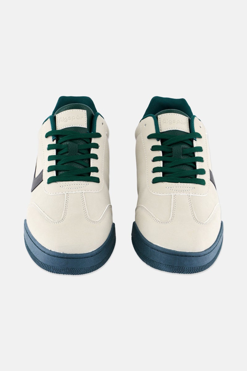 Algspar Men Lace Up Casual Shoes, Light Grey - Image 4