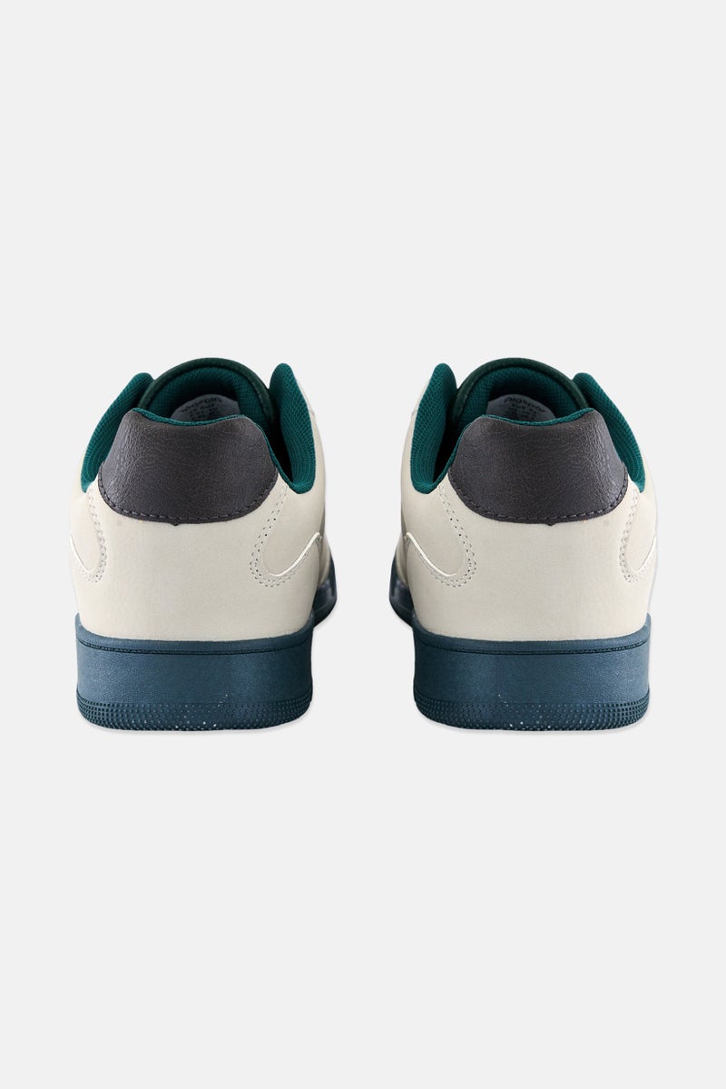 Algspar Men Lace Up Casual Shoes, Light Grey - Image 3