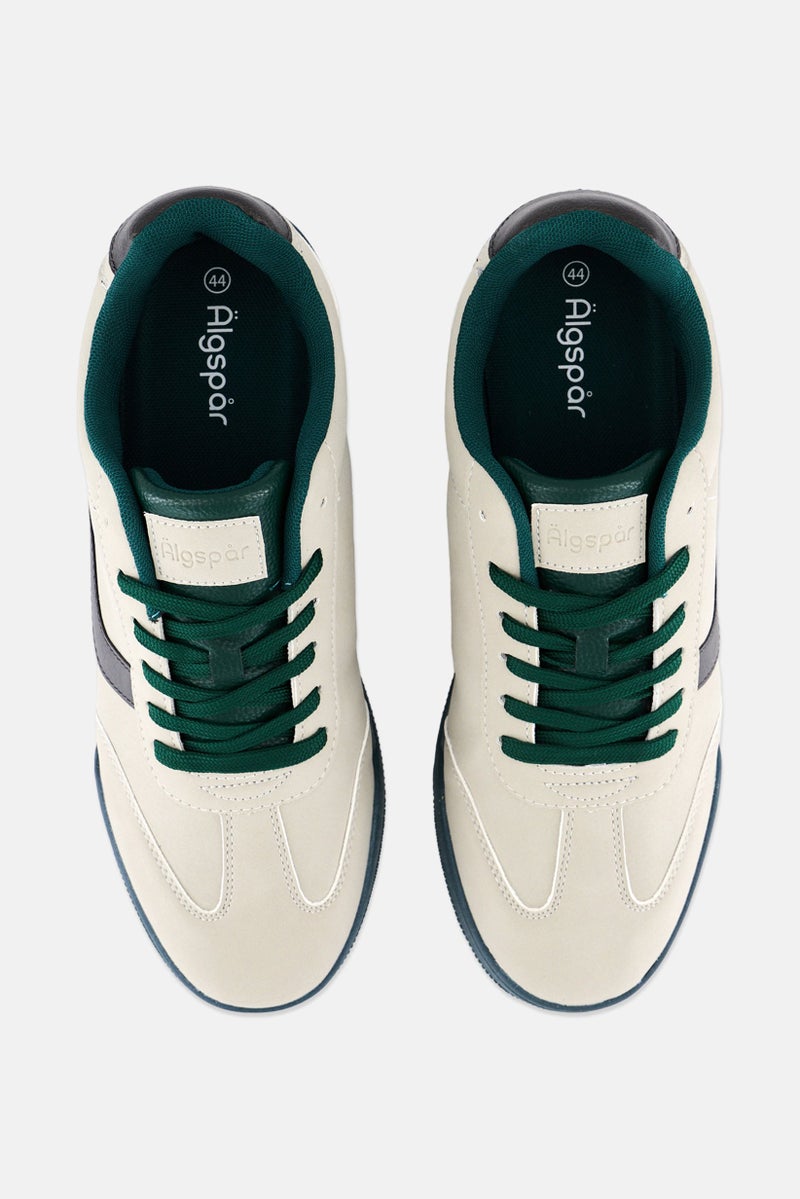 Algspar Men Lace Up Casual Shoes, Light Grey - Image 2