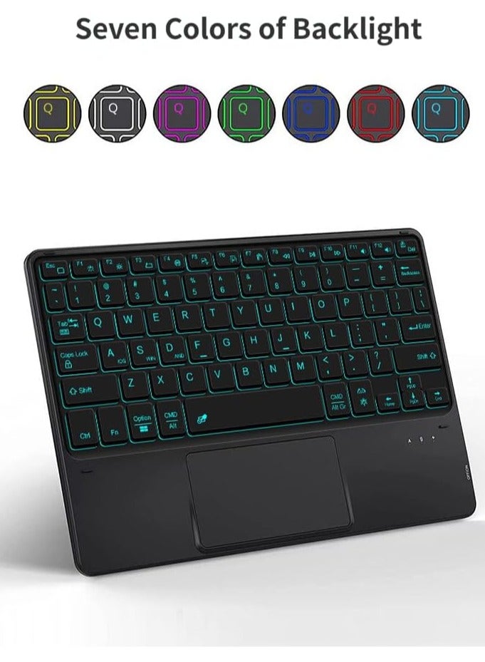 Detachable Touchpad Keyboard Case Compatible with Google Pixel Tablet 11 inch 2023,Backlight, Flip Stand Case for Pixel Tablet 11'' - Image 4