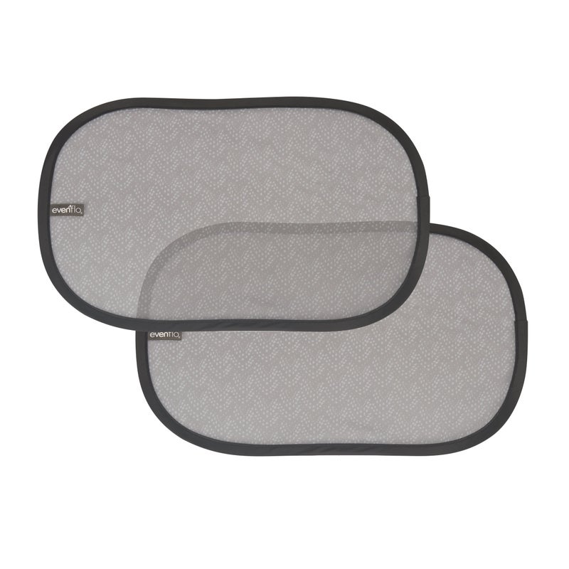 evenflo Evenflo Car Window Cling Shades 2Pack Grey Chevron