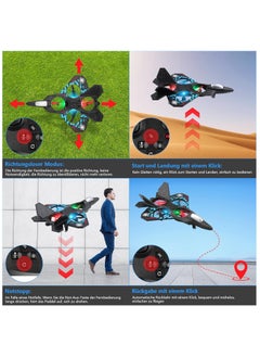 Shopy-Basket SHOPY-BASKET RC Aeroplane 2.4GHz Remote Controlled Aeroplane L0712 Quadcopter Floating Fighter Plane RC Aeroplane RTF for Beginners, Children and Adults, APlane Toy with Coloured Lights USB Charging  - Image 5