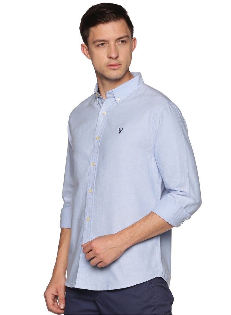 U.S. ELK Men's Button Down Shirt | Casual Slim Fit Shirt | Long Sleeve Oxford Shirts For Men | Smart Fit Cuff - Image 2