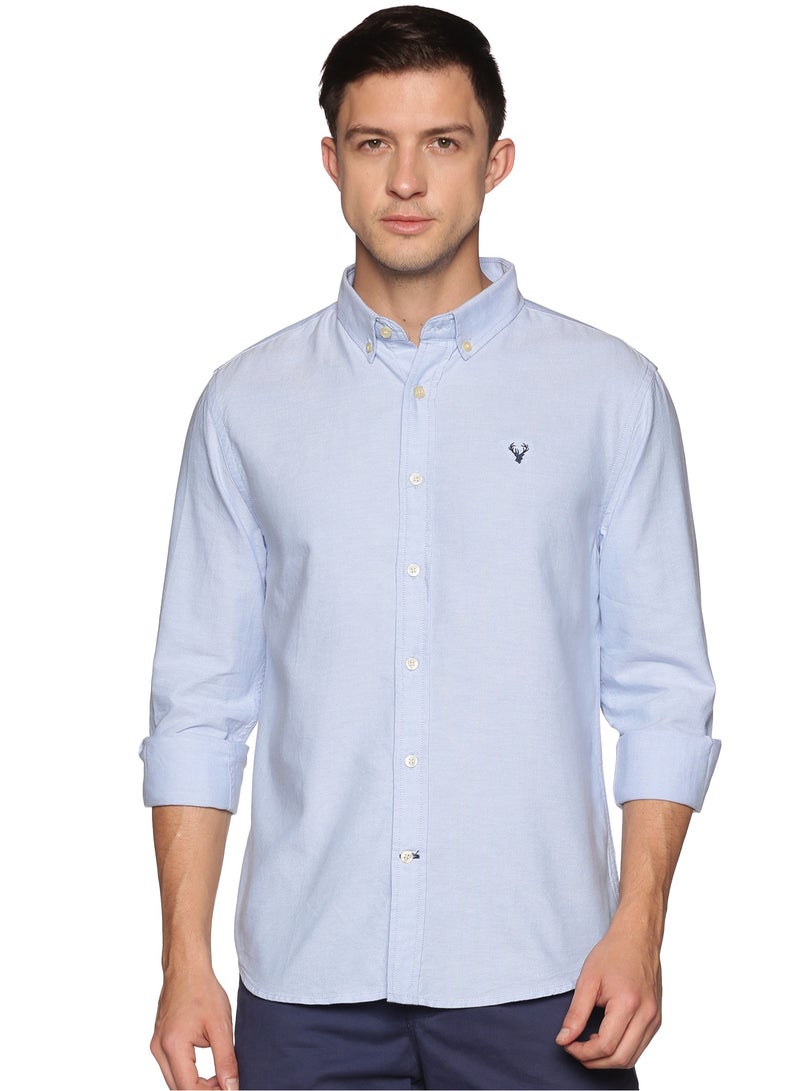 U.S. ELK Men's Button Down Shirt | Casual Slim Fit Shirt | Long Sleeve Oxford Shirts For Men | Smart Fit Cuff - Image 1