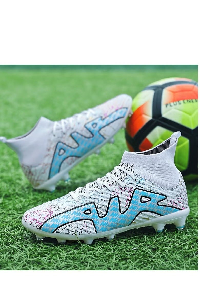 WHITE GAINS Men's Football Shoes Hard Ground Football Shoes Outdoor and Indoor Professional Youth Boys' Football Shoes Men's and Women's Football Shoes - Image 2