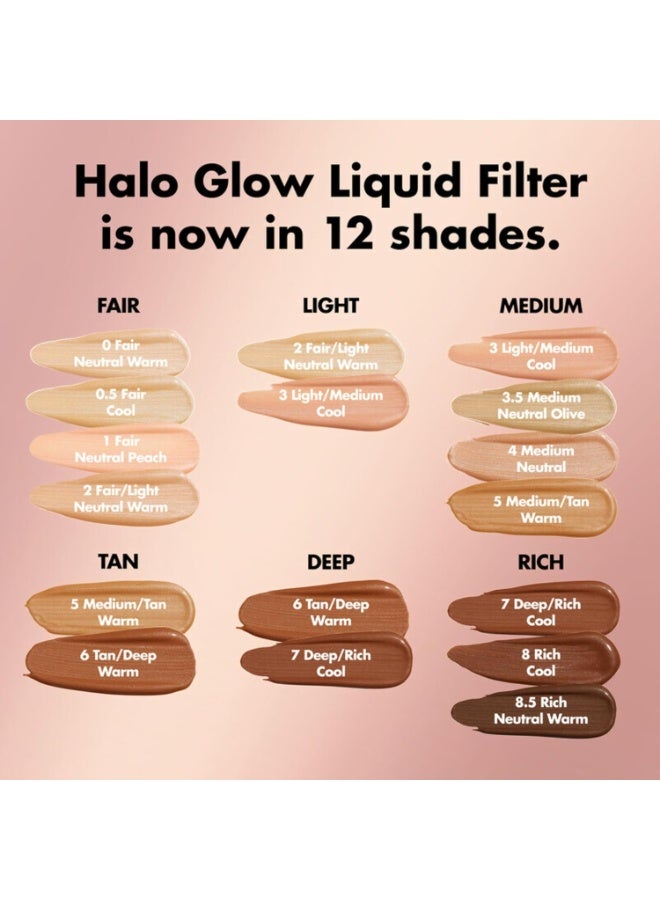 إلف فلتر هالو جلو السائل، معزز للبشرة للحصول على مظهر متوهج وناعم، غني بحمض الهيالورونيك، نباتي 2 فاتح/فاتح - Image 2