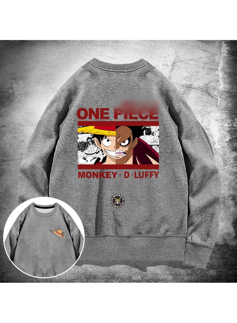 KUYING New One Piece Casual Loose Round Neck Hoodie  - Image 1