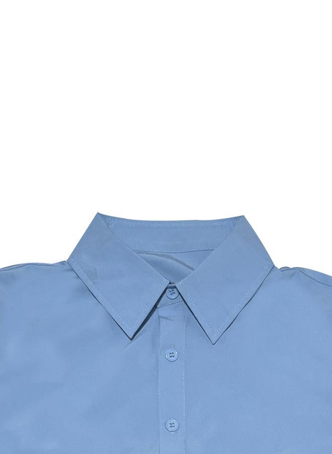 تايك تو فستان ميدي سادة بأكمام طويلة - Image 5