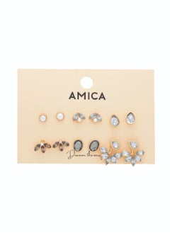 AMICA Mix & Match Set of 6 Clip on Earrings  - Image 3