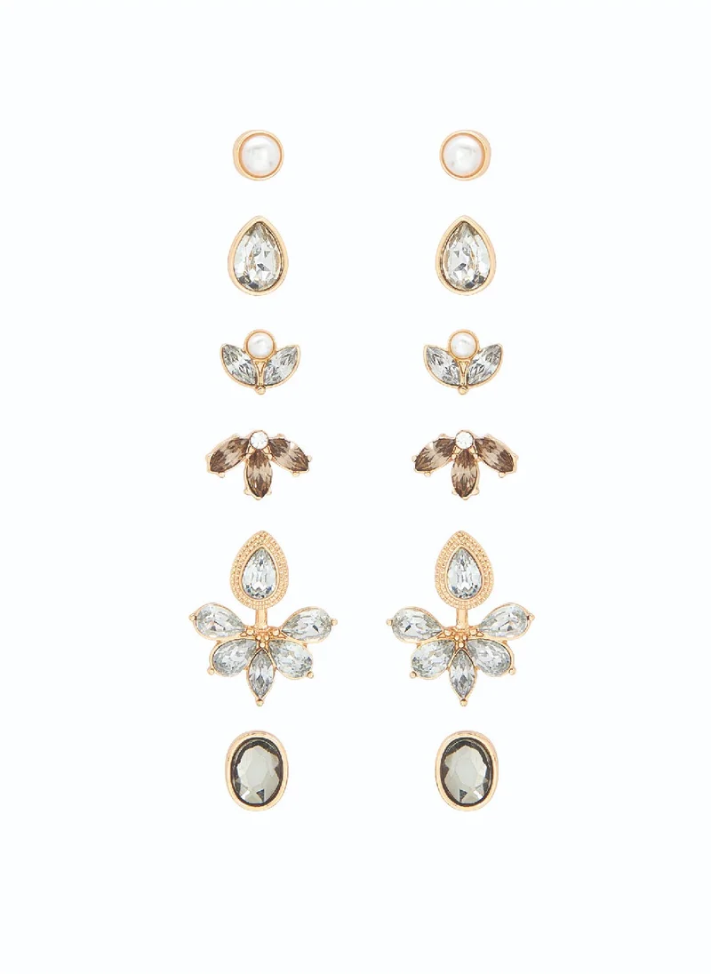 AMICA Mix & Match Set of 6 Clip on Earrings