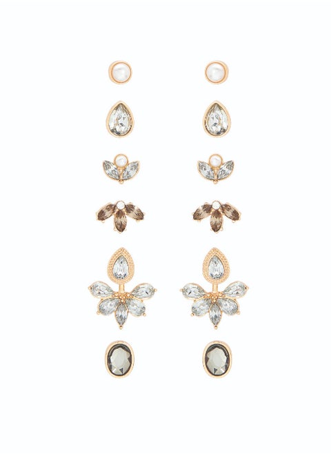 Mix & Match Set of 6 Clip on Earrings