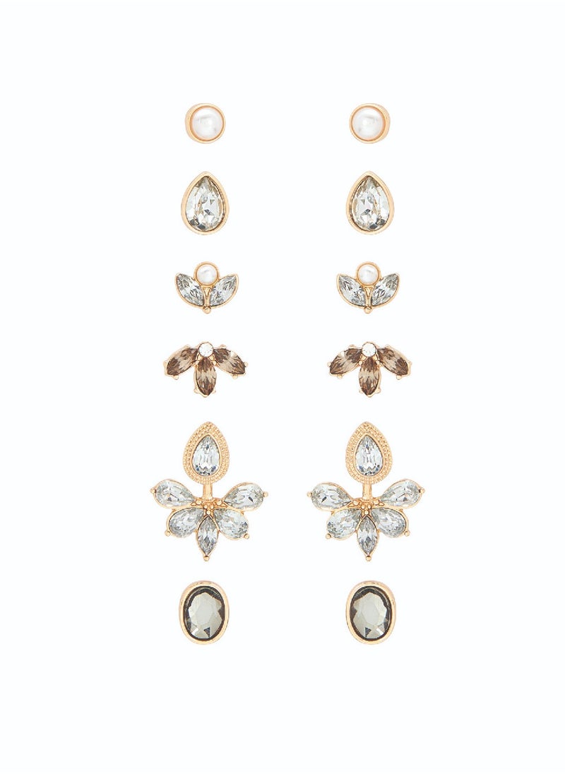 AMICA Mix & Match Set of 6 Clip on Earrings  - Image 1