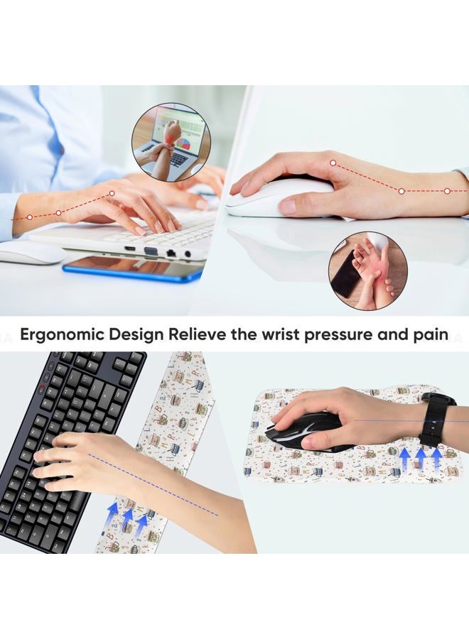 ICOLOR Keyboard Wrist Rest and Mouse Wrist Rest Pad Support Set,Made of Ergonomic Memory Foam Perfect for Computer Laptop Typist Gaming Office,Easy Typing & Relieve Wrist Pain (WristRest210) - Image 5