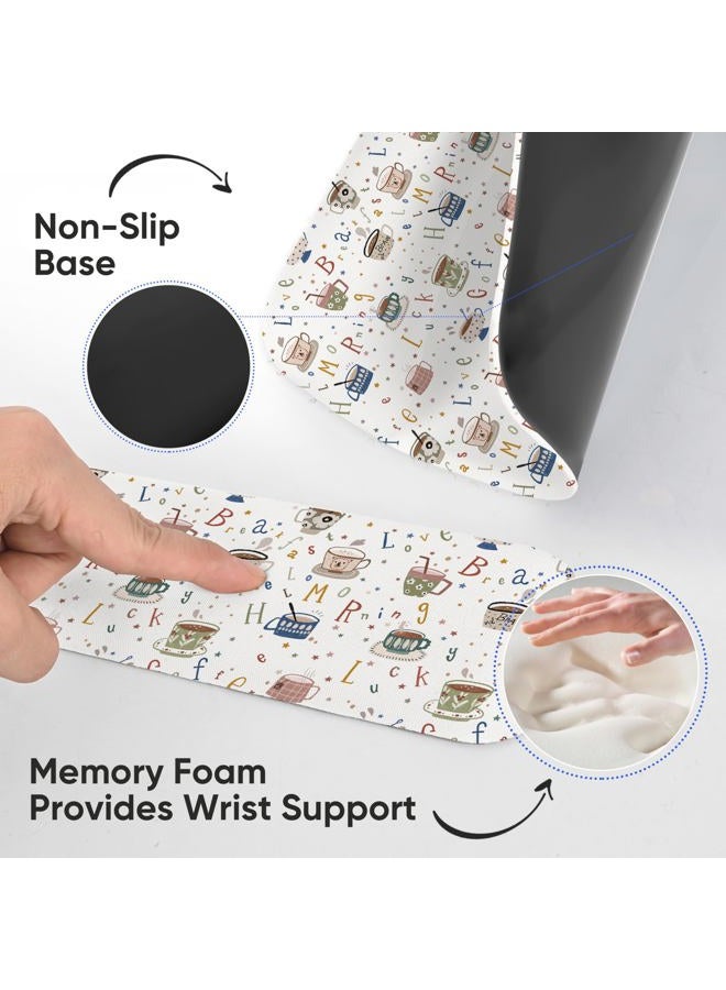 ICOLOR Keyboard Wrist Rest and Mouse Wrist Rest Pad Support Set,Made of Ergonomic Memory Foam Perfect for Computer Laptop Typist Gaming Office,Easy Typing & Relieve Wrist Pain (WristRest210) - Image 3