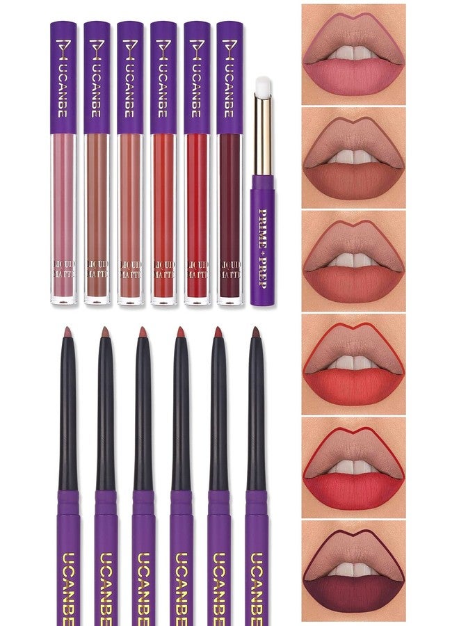 THR3E STROKES LAYDY’S NIGHT MATTE LIP COLOR SET OF 6+6+1.[Lip primer] [Lip liner][Matte lip gloss] [Birthday Set/Gift Box] - Image 2