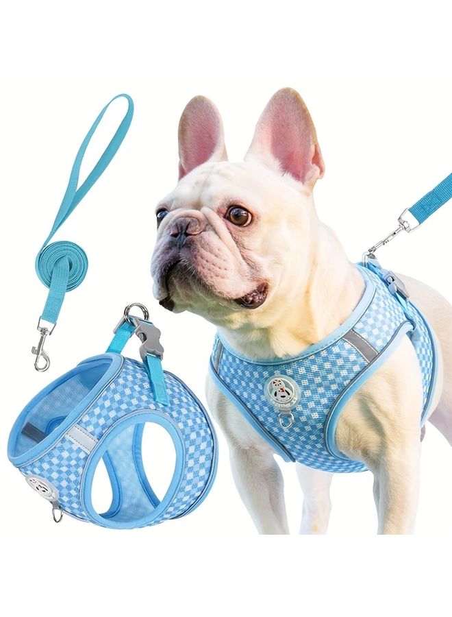 طوق الكلب الأسود المقاس XL ذو الشبكة القابلة للعكس والملامح القابلة للتنفس، مع المقود، رؤية ليلية بدون بطارية، وأشرطة قابلة للتعديل - Image 5