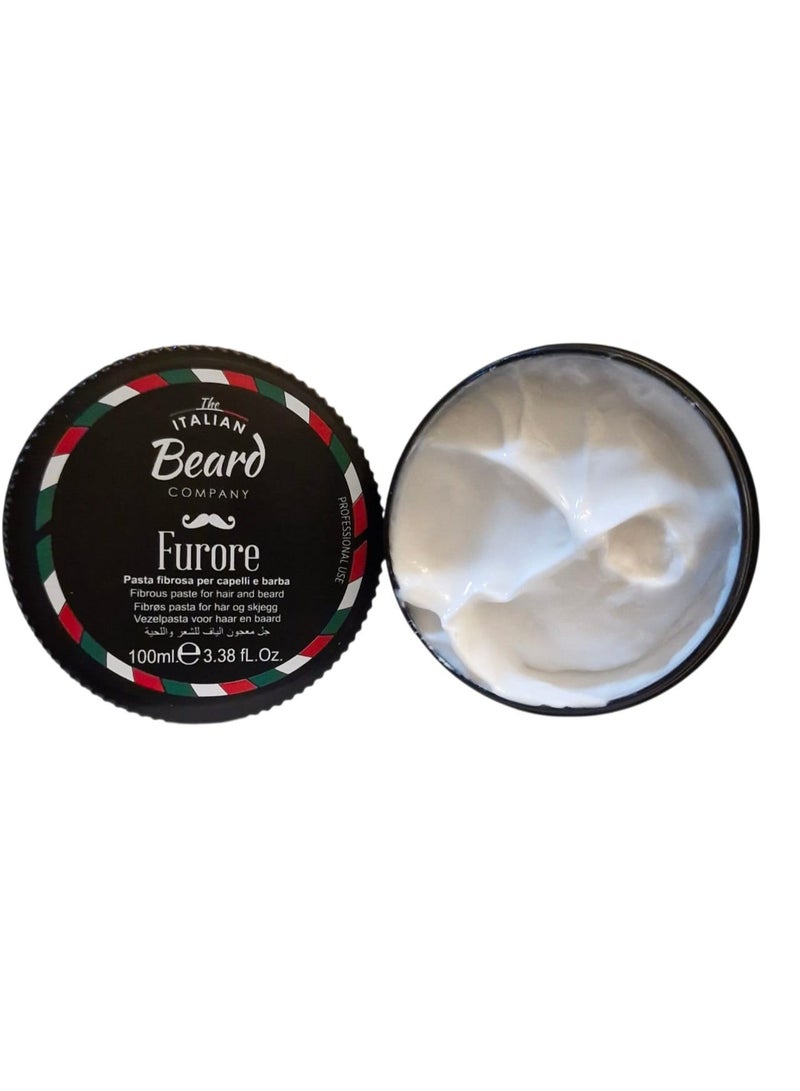 Giomat Italian Beard Fibrous Paste for Hair & Beard 100ml - FURORE - Image 4