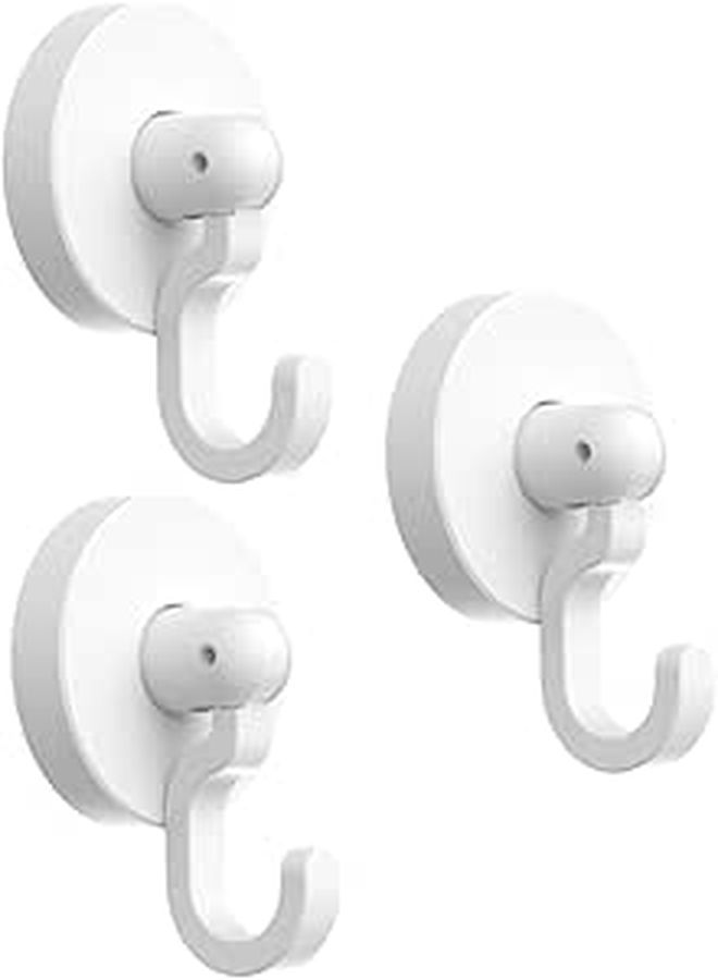 Strong Adhesive Punch Hooks 3 Pack Multipurpose Bathroom Kitchen Hanging Towels Coats Utensils - Image 1