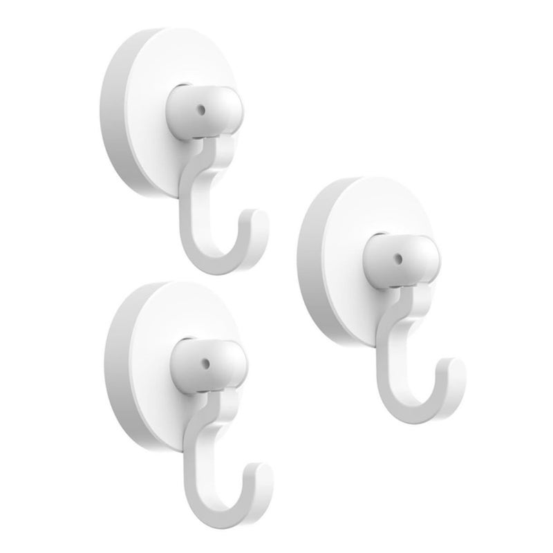 Strong Adhesive Punch Hooks 3 Pack Multipurpose Bathroom Kitchen Hanging Towels Coats Utensils - Image 2