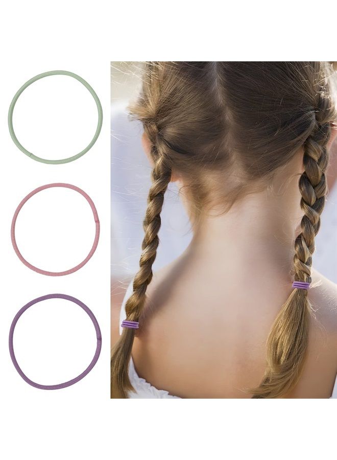 Unaone Hair Elastics Ties, 300 PCS Stretchable Rubber Hair Band No Crease Hair Band 2mm for Thin Hair, Suitable for Women, Men, Girls and Boys - Image 4