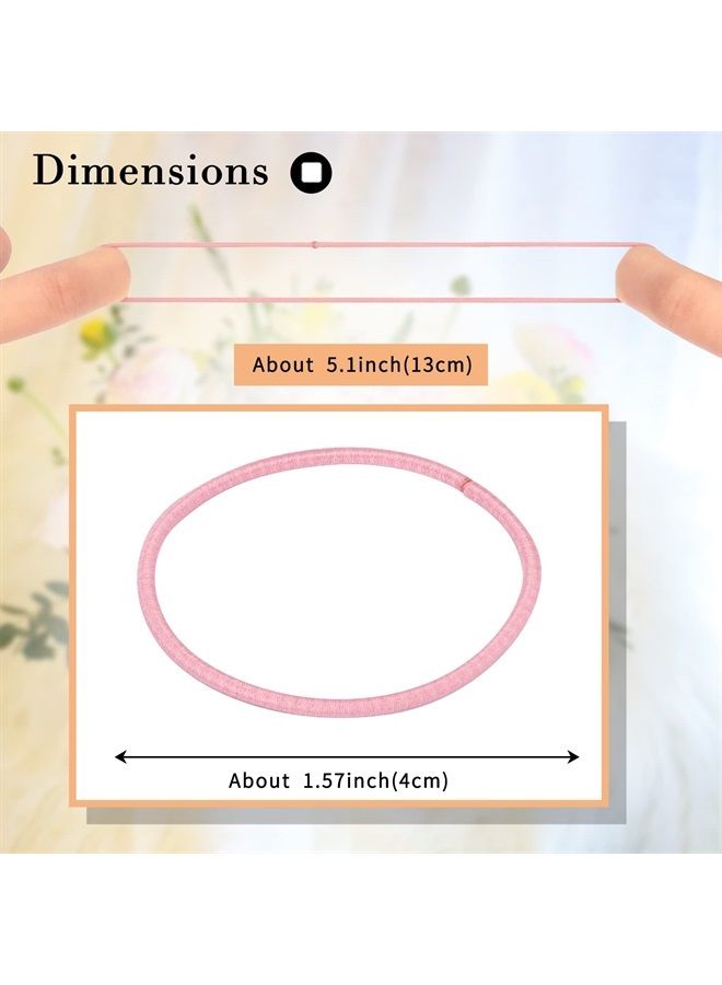 Unaone Hair Elastics Ties, 300 PCS Stretchable Rubber Hair Band No Crease Hair Band 2mm for Thin Hair, Suitable for Women, Men, Girls and Boys - Image 2