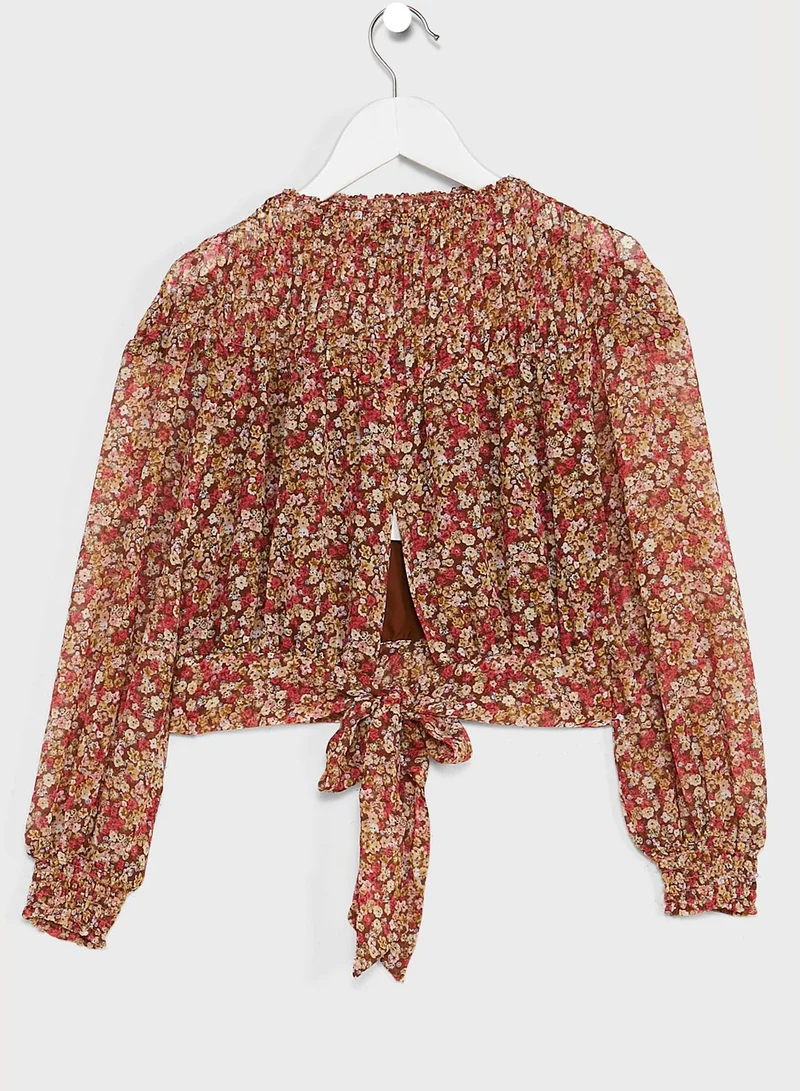 Bardot Junior Kids Grace Shirred Top