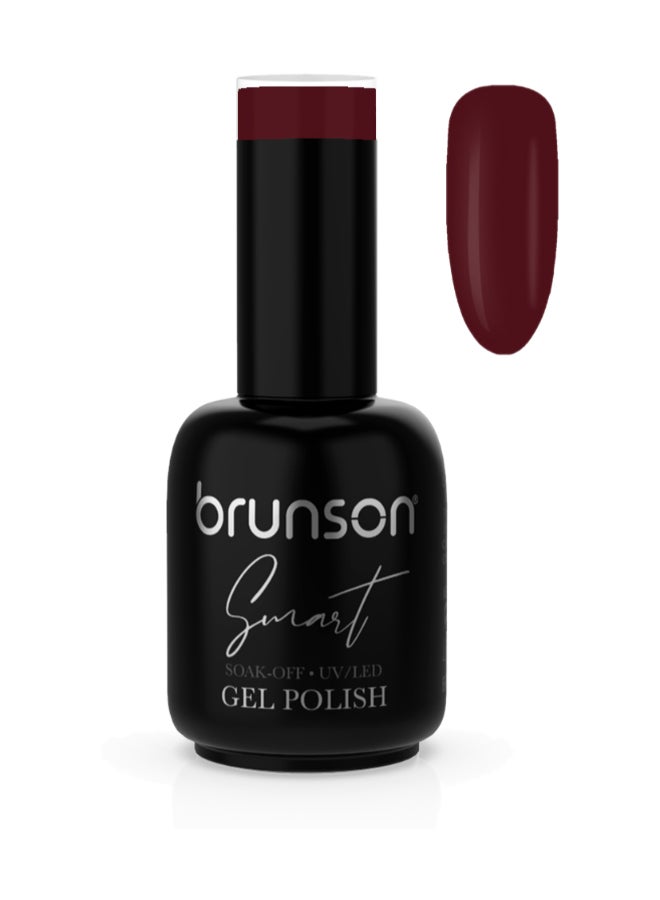 brunson Smart Gel Polish 15ml – Glossy Shine Finish, Long-Lasting UV Soak Off Gel Nail Paint, Chip-Resistant, Salon Quality for Nail Art, French Manicure & Pedicure Extensions - Image 1