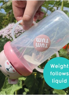 TUM TUM Large Tippy Up Cup With Weighted Straw, Series 3 - Pink  - Image 4