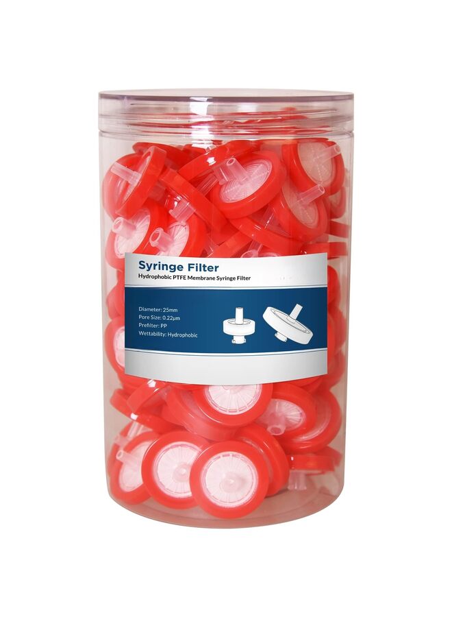 Syringe percolator  100 PCS Hydrophobic Membrane, Needle percolator, Non-Sterile, High Throughput Lab percolator - Image 1