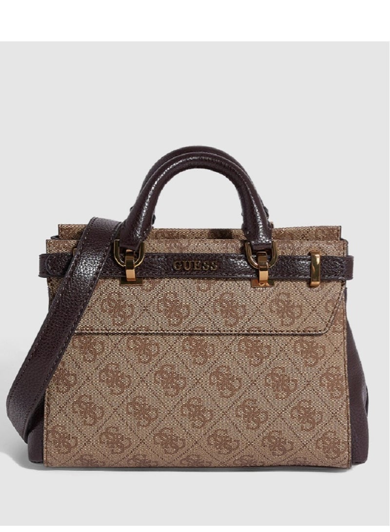 جس حقيبة سيستري من الجلد الصناعي مرصوفة بالحصى - Image 1