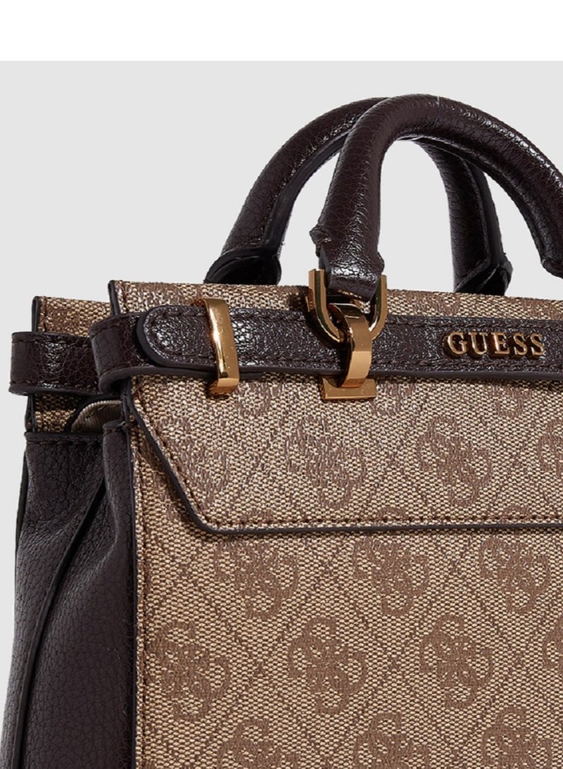 جس حقيبة سيستري من الجلد الصناعي مرصوفة بالحصى - Image 3