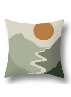 Y&D Green abstract geometric print pillowcase pillow cover 45*45cm 