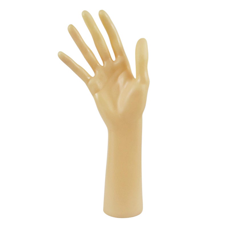 AUEAR Female Mannequin Hand Display for Jewelry Holder Bracelet Necklace Ring Stand Flesh 11x73 1 Pack