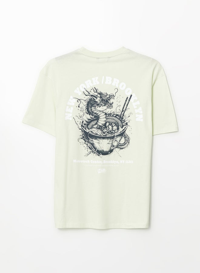 LC WAIKIKI Crew Neck Printed Jersey Men's T-Shirt - Image 2