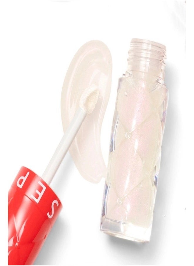 SEPHORA - SEPHORA COLLECTION Outrageous Plump Intense Hydrating Lip Gloss – 01 Fever (Crystal Clear with Iridescent Gold Shimmer) – High-Shine, Plumping Effect – 6mL - Image 1