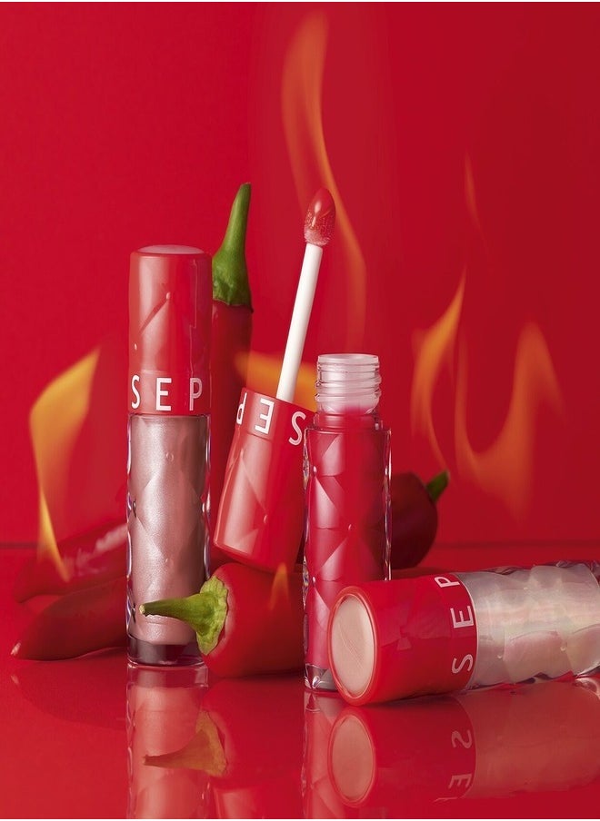 SEPHORA - SEPHORA COLLECTION Outrageous Plump Intense Hydrating Lip Gloss – 01 Fever (Crystal Clear with Iridescent Gold Shimmer) – High-Shine, Plumping Effect – 6mL - Image 1