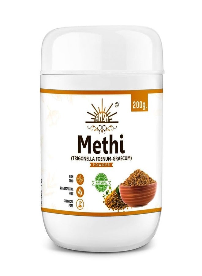 ANSH Fenugreek Seed Powder for Hair Growth - 200 Grams | Methi Powder For Deep Conditioning Hair Mask - Image 1