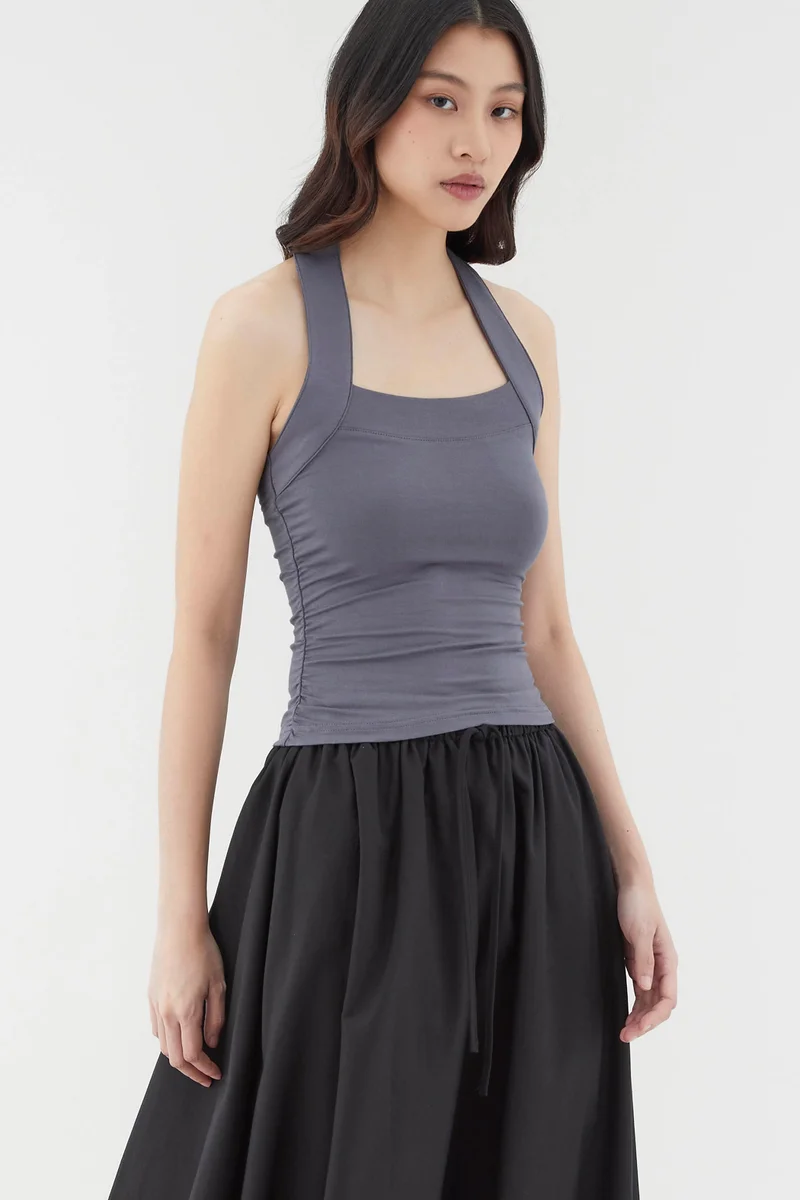 The Editor's Market Felerie Drape Halter Top