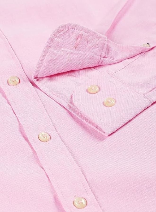 U.S. ELK Men's Button Down Shirt | Casual Slim Fit Shirt | Long Sleeve Oxford Shirts For Men | Smart Fit Cuff  - Image 3