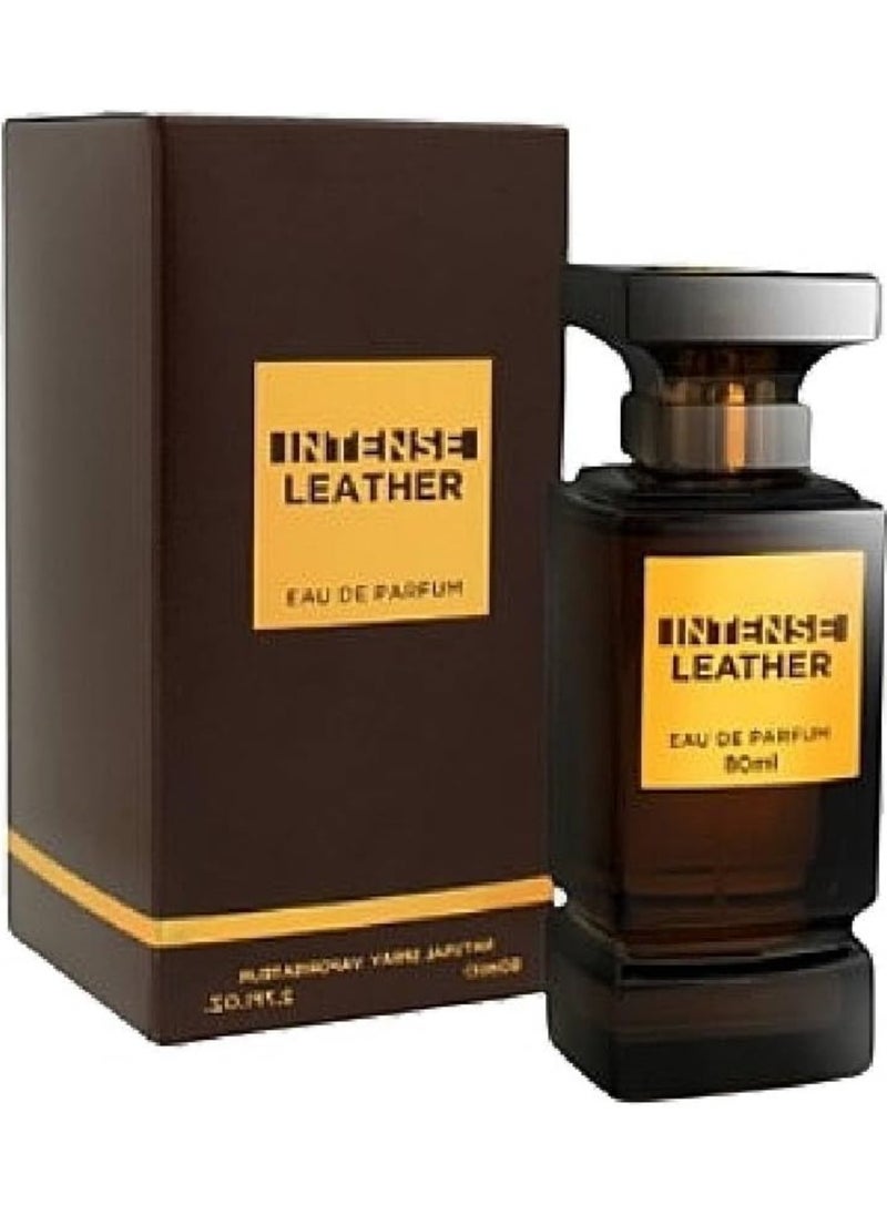 ESSENCIA DE FLORES - Intense Leather By Essencia De Flores, Eau De Parfum, Perfume For Men & Women, 80ml - Image 1