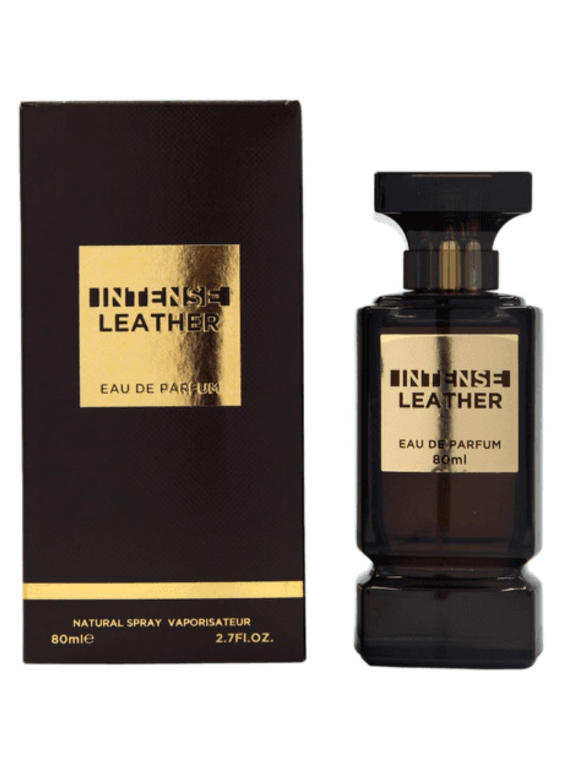 ESSENCIA DE FLORES - Intense Leather By Essencia De Flores, Eau De Parfum, Perfume For Men & Women, 80ml - Image 1