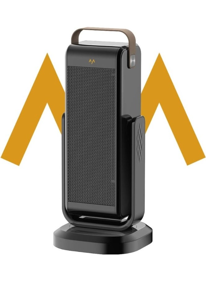 7MD سخان كهربائي محمول PTC شتوي، سخان غرفة سريع التسخين مع ترموستات قابل للتعديل، سخان موفر للطاقة للمكتب المنزلي وغرفة النوم، تحكم عن بعد، حماية من السخونة الزائدة - Image 1