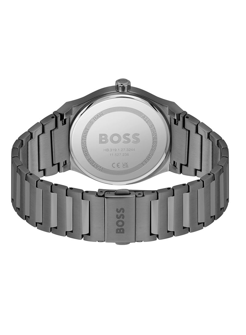 HUGO BOSS Men's Analog Round Shape Stainless Steel Wrist Watch 1514078 - 41 Mm - Image 3
