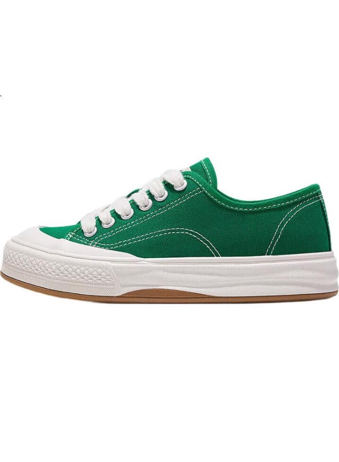 LEAP Summer Breathable Canvas Shoes For Men And Women New Thick-Soled All-Match Couple Shoes Grass Green Size 36 - Image 2
