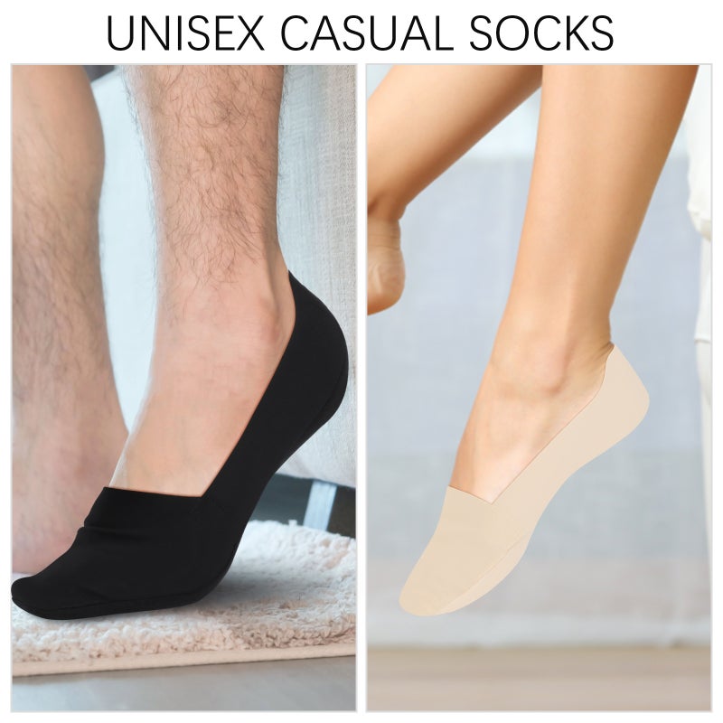 No Show Socks with Nonslip Heel Grips, Breathable Cotton, Low Cut Design for Sports - Image 4