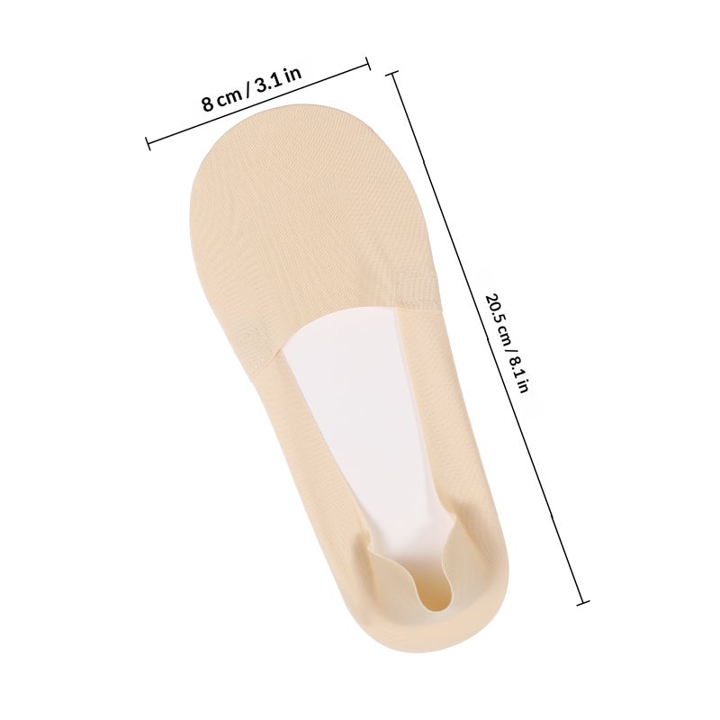 No Show Socks with Nonslip Heel Grips, Breathable Cotton, Low Cut Design for Sports - Image 2