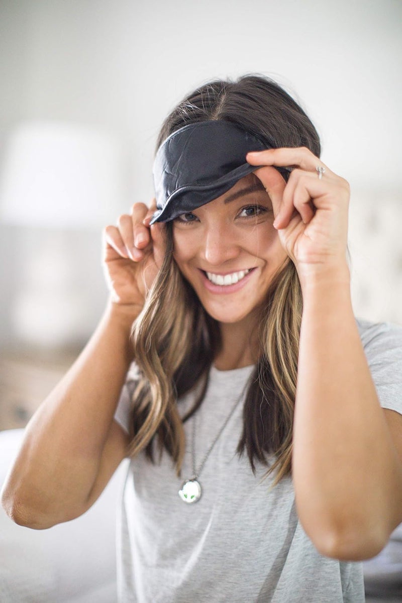 Dream Essentials Snooz Silky Soft Sleep Mask - Black for Comfortable Sleep - Image 3