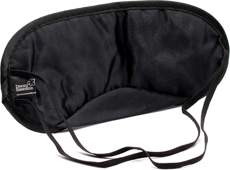 Dream Essentials Snooz Silky Soft Sleep Mask - Black for Comfortable Sleep - Image 2