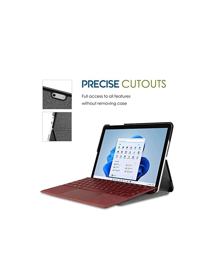 Procases - Protective Case for Surface Go 3 2021 / Surface Go 2 2020 / Surface Go 2018, Slim Light Smart Cover Stand Hard Shell, Compatible with Surface Type Cover -Grey - Image 1